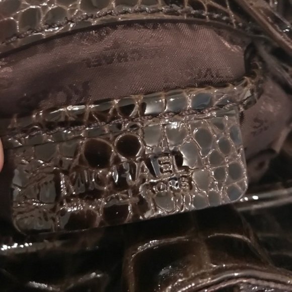 Michael Kors Oversized Faux Croc Tote Bag | Y2K Statement Shoulder Bag - Picture 6 of 6